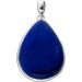 Lapislazuli Anhänger Silber 925 dunkelblauer Edelstein 40ct