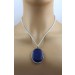 Lapislazuli Anhänger Silber 925 blauer Edelstein 85ct