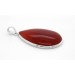 Carneol Anhänger Silber 925 orange roter Edelstein 35ct