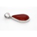 Carneol Anhänger Silber 925 orange roter Edelstein 25ct