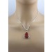 Carneol Anhänger Silber 925 orange roter Edelstein 25ct