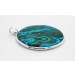 Malachit Azurit Anhänger Silber 925 grün blauer Edelstein 75ct