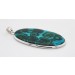 Malachit Azurit Anhänger Silber 925 grün blauer Edelstein 65ct