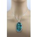 Malachit Azurit Anhänger Silber 925 grün blauer Edelstein 65ct