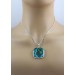 Malachit Azurit Anhänger Silber 925 grün blauer Edelstein 60ct