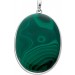 Malachit Anhänger Silber 925 grüner Edelstein 130ct