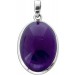 Amethyst Anhänger Silber 925 violetter Edelstein 25ct