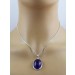 Amethyst Anhänger Silber 925 violetter Edelstein 25ct