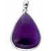 Amethyst Anhänger Silber 925 violetter Edelstein 35ct