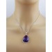 Amethyst Anhänger Silber 925 violetter Edelstein 35ct