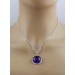Amethyst Anhänger Silber 925 violetter Edelstein 20ct