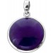 Amethyst Anhänger Silber 925 violetter Edelstein 20ct