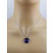 Amethyst Anhänger Silber 925 violetter Edelstein 20ct