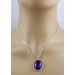 Amethyst Anhänger Silber 925 violetter Edelstein 25ct