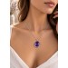 Amethyst Anhänger Silber 925 violetter Edelstein 25ct