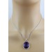 Amethyst Anhänger Silber 925 violetter Edelstein 25ct
