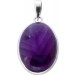 Amethyst Anhänger Silber 925 lila Edelstein 25ct