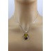 Tigerauge Anhänger Silber 925 gold brauner Edelstein 20ct
