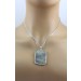 Stichtit Anhänger Silber 925 grün lila Edelstein 40ct