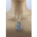 Kobaltkalzit Anhänger Silber 925 lila grüner Edelstein 45ct