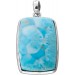 Larimar Anhänger Silber 925 himmelblauer Edelstein 40ct