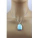 Larimar Anhänger Silber 925 himmelblauer Edelstein 40ct
