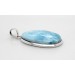 Larimar Anhänger Silber 925 himmelblauer Edelstein 25ct