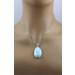 Larimar Anhänger Silber 925 himmelblauer Edelstein 25ct