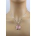 Rosenquarz Anhänger Silber 925 rosa Edelstein 30ct