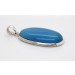 Chalzedon Anhänger Silber 925 himmelblauer Edelstein 45ct