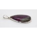 Amethyst Anhänger Silber 925 lila grüner Seiden Edelstein 35ct