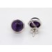 Amethyst Ohrstecker Silber 925 lila Edelsteine 7.5ct