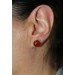Carneol Ohrstecker Silber 925 orange rote Edelsteine 7.5ct