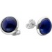 Lapislazuli Ohrstecker Silber 925 blaue Edelsteine 7.5ct