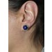 Lapislazuli Ohrstecker Silber 925 blaue Edelsteine 7.5ct
