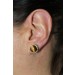 Tigerauge Ohrstecker Silber 925 braune Edelsteine 7.5ct