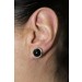 Onyx Ohrstecker Silber 925 schwarze Edelsteine 7.5ct