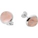 Rosenquarz Ohrstecker Silber 925 rosa Edelsteine 7.5ct