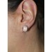 Rosenquarz Ohrstecker Silber 925 rosa Edelsteine 7.5ct
