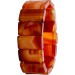 Achat Armband beige rostbraun rote Natur Edelsteine flexibel 