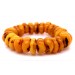 Bernstein Armband Butterscotch honiggelb braune Edelsteine flexibel
