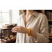 Bernstein Armband Butterscotch honiggelb braune Edelsteine flexibel