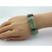 Fluorit Armband grün moosgrün violette Edelsteine 