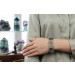Fluorit Armband grün moosgrün violette Edelsteine 