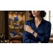 Lapislazuli Armband flexibel gold azurblaue Edelsteine