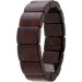 Blutstein Armband flexibel weinrot schwarze Edelsteine