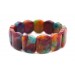 Rubin Zoisit Armband rot grün violett blaue Edelsteine flexibel