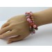 Edelsteinarmband Amethyst Rosenquarz Mondstein Rhodochrosit Jade Calzit