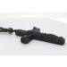 Obsidian Kette Kreuz Anhänger Jesus schwarze Edelsteine Edelsteinschmuck Damenschmuck