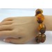 Bernstein Armband cognac honiggelbe Natur Edelsteine flexibel